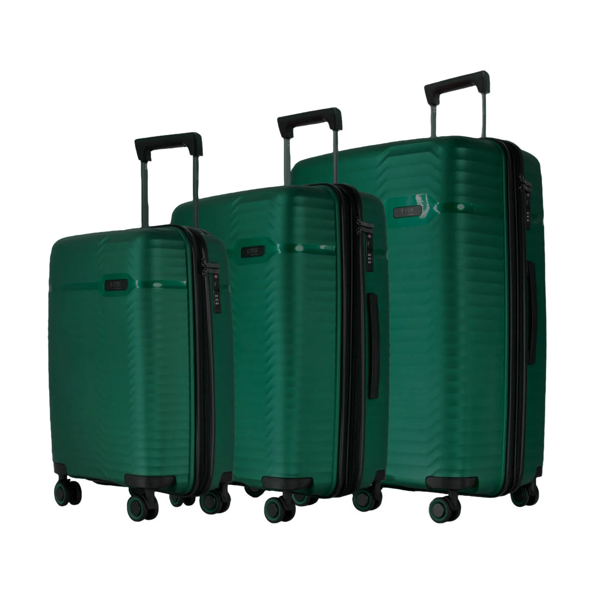 KKDK Hardcase kuffert sæt Metallic Green