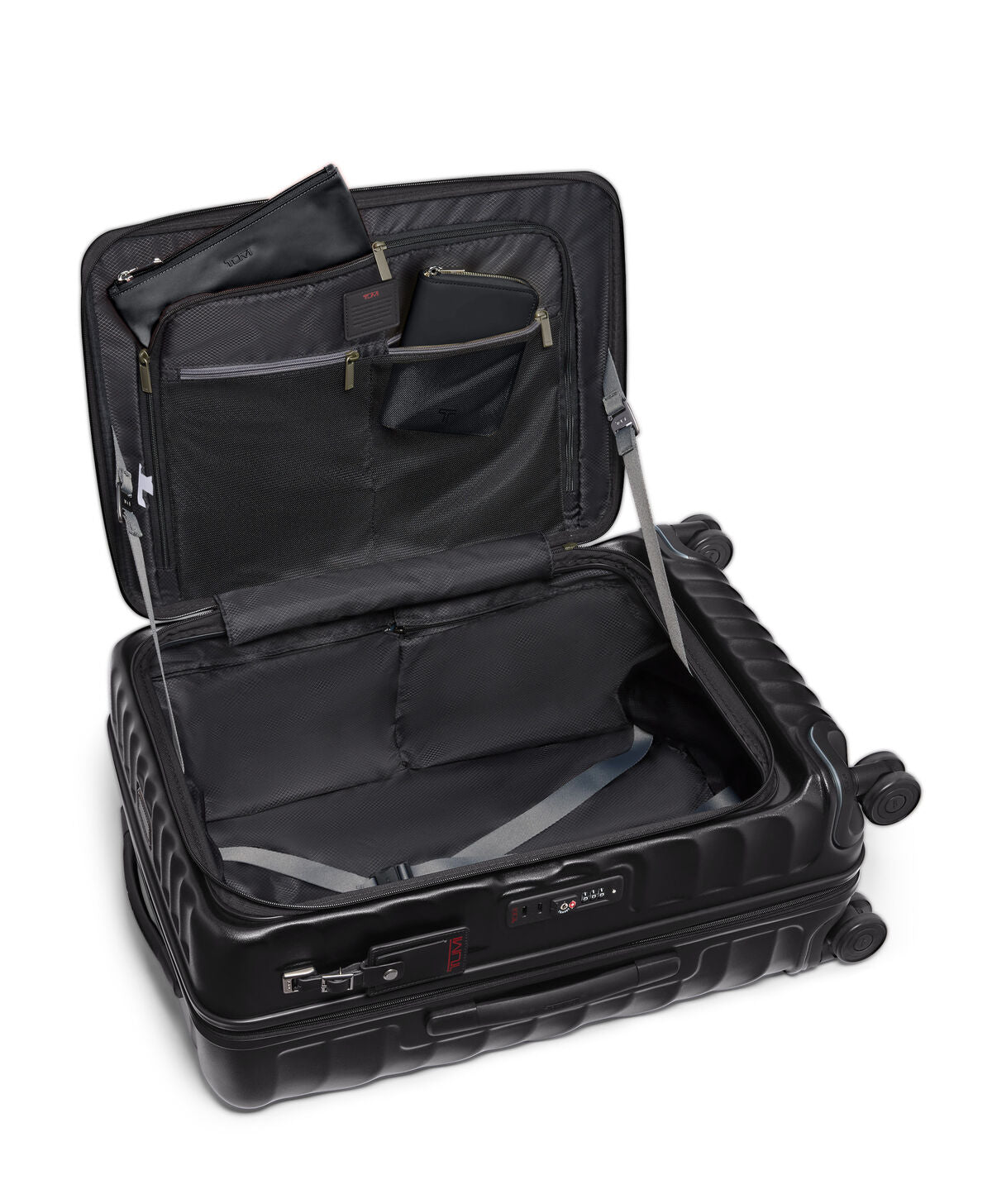 TUMI 19 Degree Front Access Medium Black Texture side