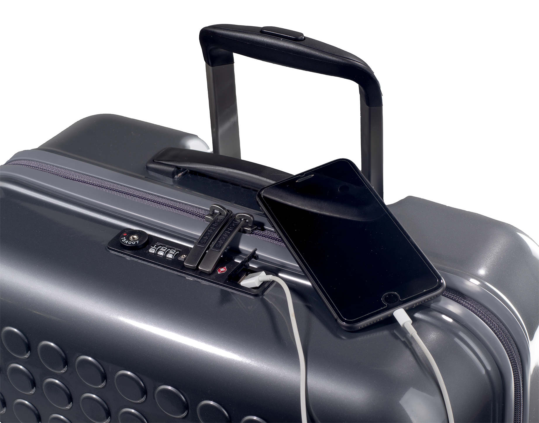 USB stik til opladning på kuffert