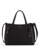 TUMI Voyageur Valetta Medium Tote Black Gunmetal front