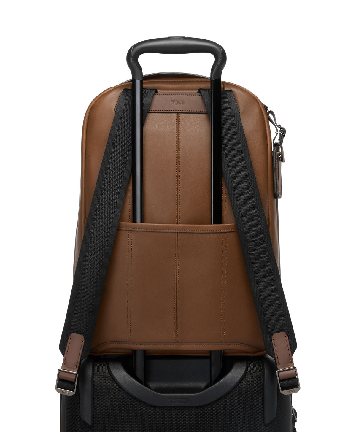 TUMI Harrison Bradner Backpack Cognac Bombe detail view