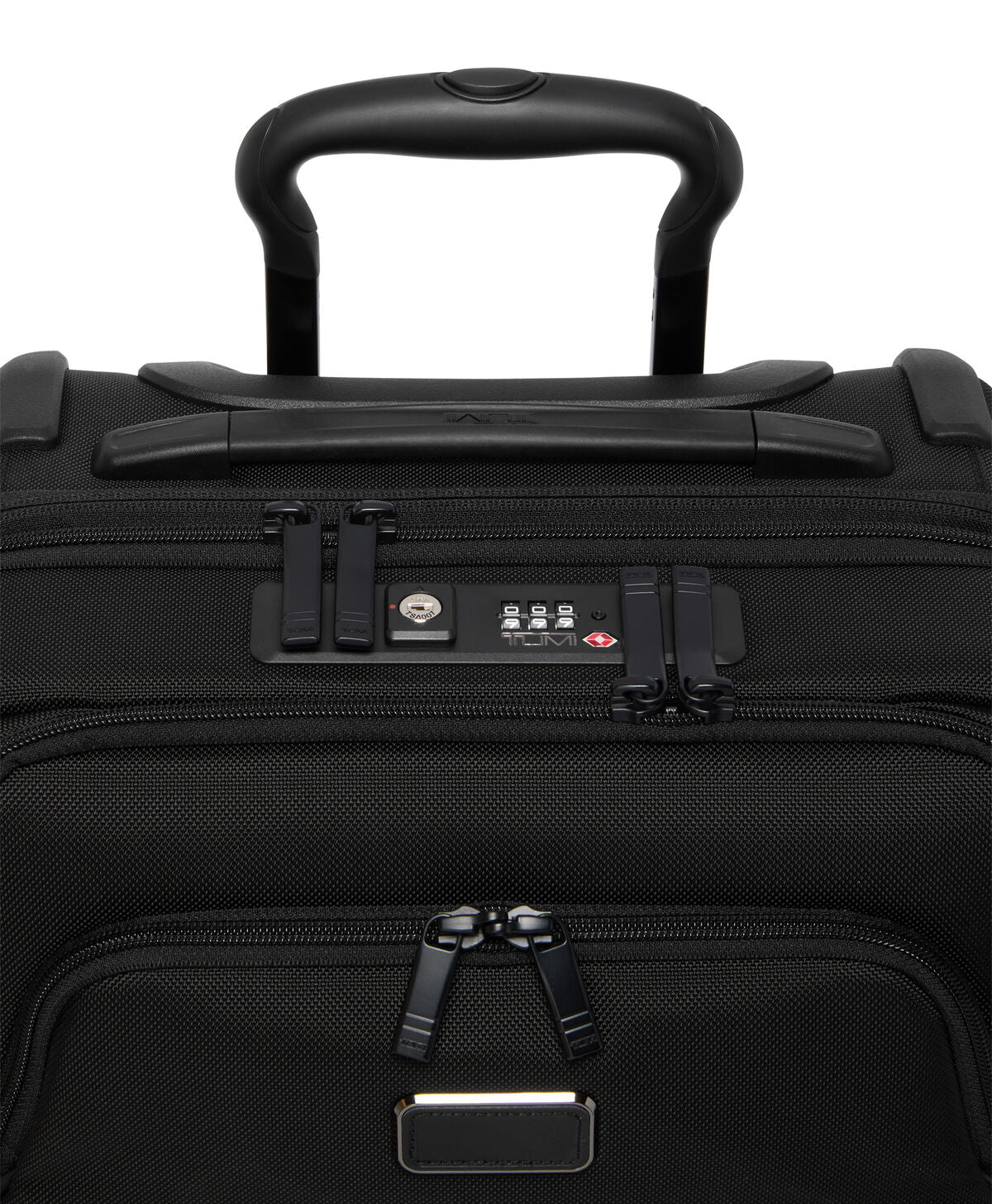 TUMI Alpha Office Expandable Cabin Black open interior