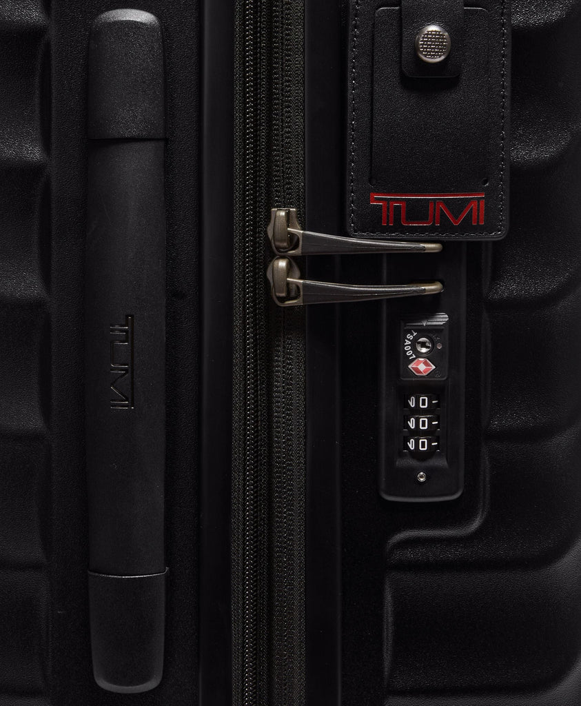 Tumi 19 degree polycarbonate build in TSA certified Lock